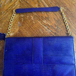 Bloomingdale’s Purple Chain Shoulder Bag – Bold & Beautiful